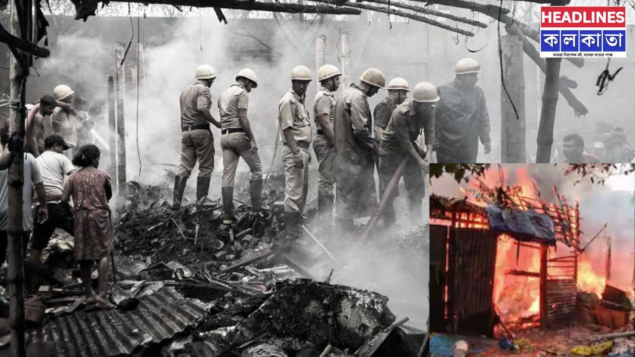EM বাইপাসের পাশে প্লাস্টিক গোডাউনে বিধ্বংসী অগ্নিকাণ্ড! মুহূর্তে ছাই একাধিক ঝুপড়ি 