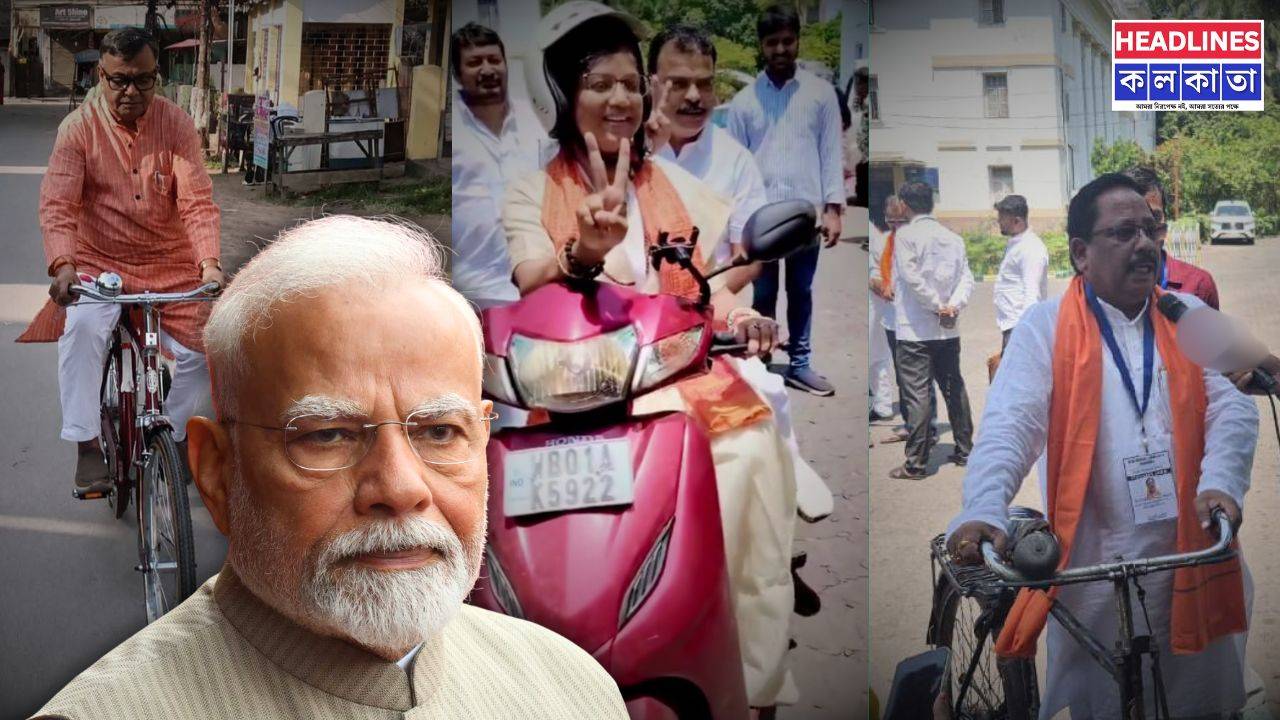 জ্বালানি সাশ্রয়ে নজিরবিহীন উদ্যোগ: এসকট ছেড়ে বাইসাইকেলে কৃষিমন্ত্রী রতন লাল নাথ, শামিল অন্যান্যরাও