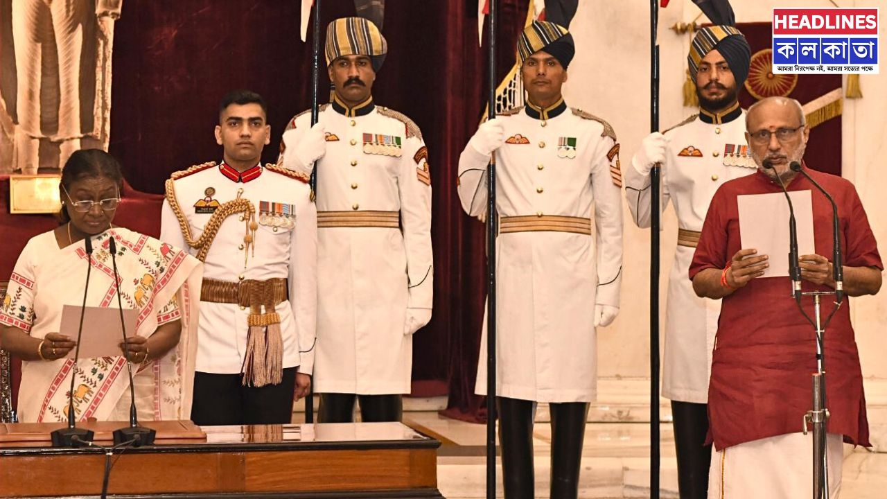 ভারতের পঞ্চদশ উপরাষ্ট্রপতি হিসাবে দায়িত্ব নিলেন সিপি রাধাকৃষ্ণন, অনুষ্ঠানে উপস্থিত ব্যক্তিদের তালিকায় বড় চমক 